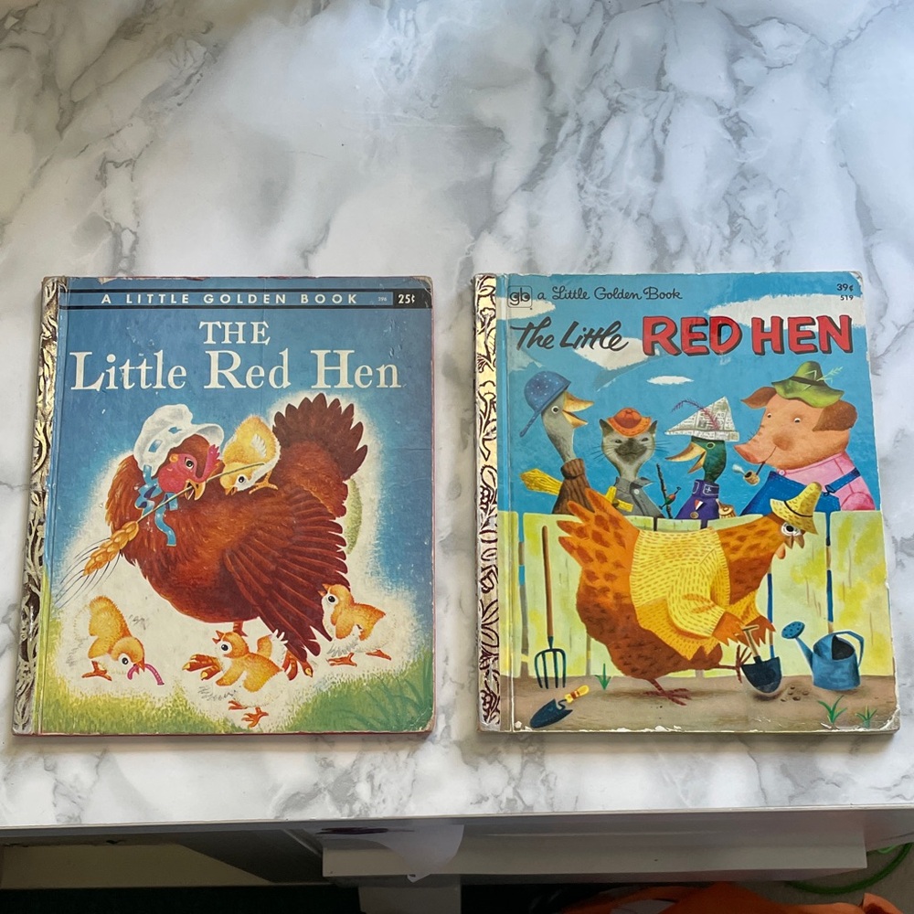 Little Golden Book Vintage Children's Book The Little Red Hen